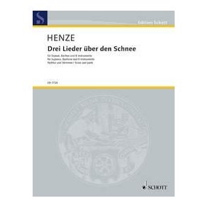 Drei Lieder über den Schnee : für Sopran, Bariton und acht Instrumente
