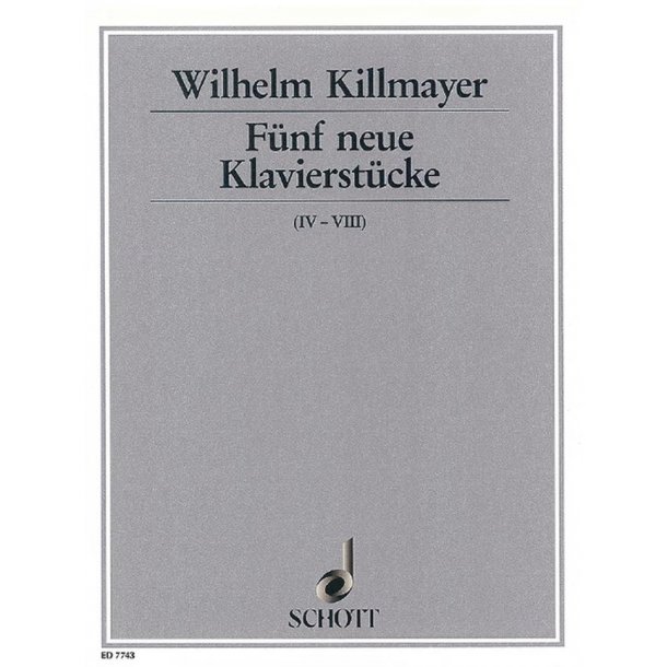 Five new Piano pieces : IV-VIII