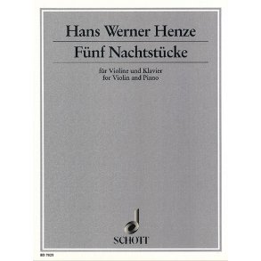 Five night pieces : for violin and piano