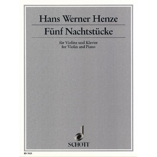 Five night pieces : for violin and piano