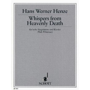 Whispers from Heavenly Death : Cantata for high voice and piano