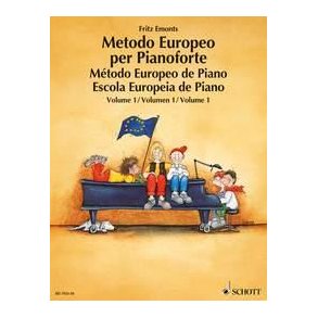 Metodo Europeo per Pianoforte 1 : Italiano Spagnolo Portoghese