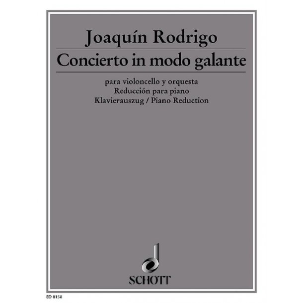 Concerto in modo galante : piano reduction with solo part