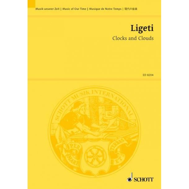 Clocks and Clouds : for 12-part female choir and orchestra