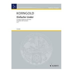 Einfache Lieder op. 9 : for medium voice and piano