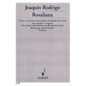 Rosaliana : Vier Lieder auf Gedichte von Rosalía de Castro