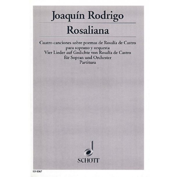 Rosaliana : Vier Lieder auf Gedichte von Rosal&iacute;a de Castro