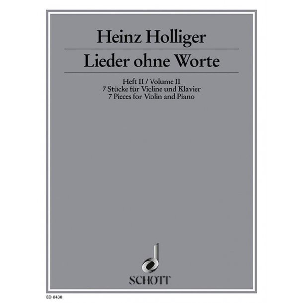 Songs without words Band 2 : Seven pieces