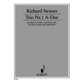 Trio No. 1 A major o. Op. AV. 37 : for piano, violin and cello