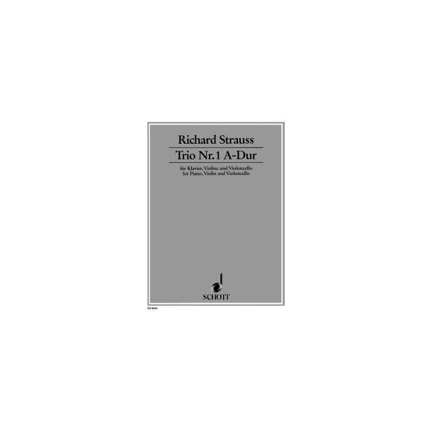 Trio No. 1 A major o. Op. AV. 37 : for piano, violin and cello