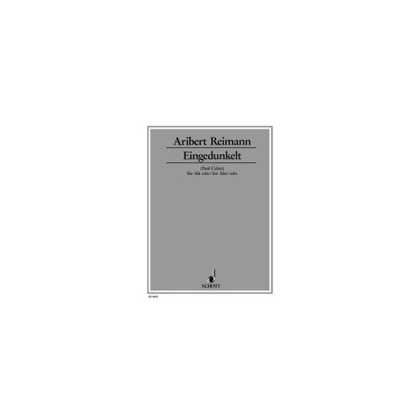 Eingedunkelt : 9 Poems (Paul Celan)