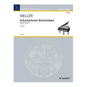 Scharlachrote Buchstaben