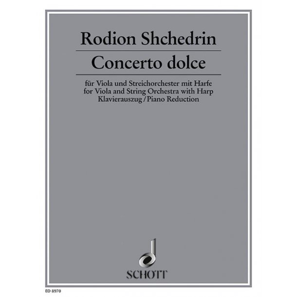 Concerto dolce : fur Viola mit Streichorchester und Harfe