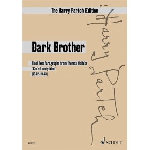 Dark Brother : Final Two Pragraphs From Thomas Wolfe?S God?S Lonely Man
