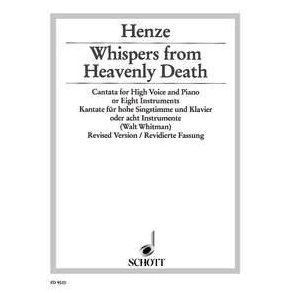 Whispers from Heavenly Death : Cantata for high voice and piano