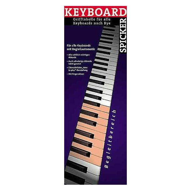 Keyboard Spicker (H&auml;ndlerpaket (10/12) : Die praktische Grifftabelle f&uuml;r alle Keyboards