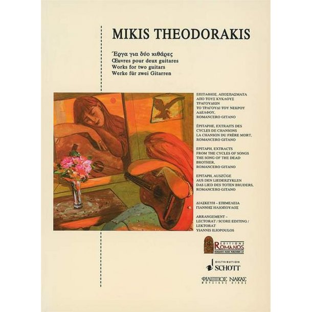 Works for two guitars : Epitaph, extracts from the cycles of songs The song of the dead brother, Romancero Gitano