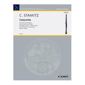 Konzert B-Dur Fur Klarinette Und Orchester : 2 Darmstadter Konzert - Piano Score