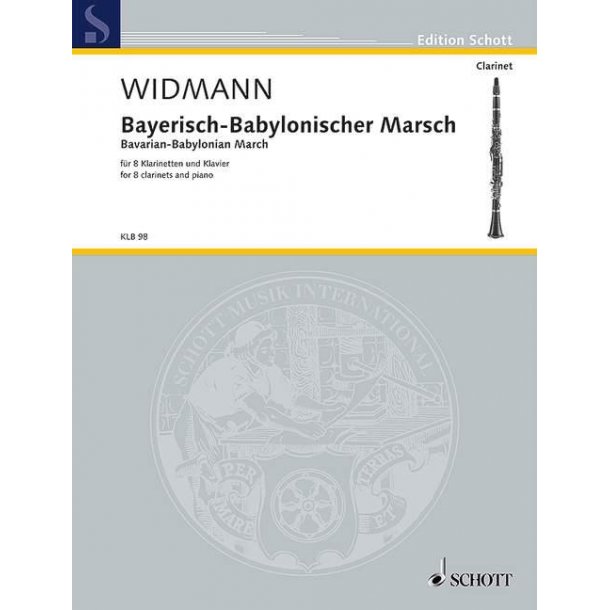 Bavarian-Babylonian March : for 8 clarinets and piano