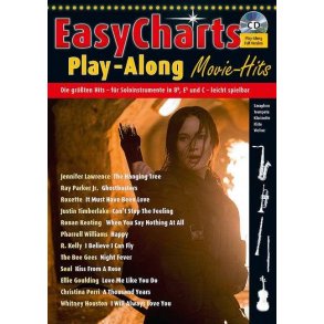 Easy Charts Play-Along ? Movie Hits : Die größten Hits spielerisch leicht gesetzt Für C-, B und Es-Instrumente mit Texten - Sonderband 1