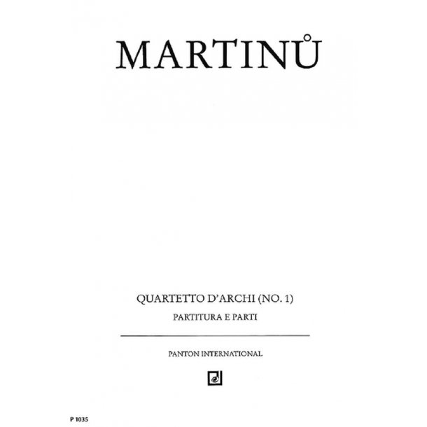 1. String quartet H 117