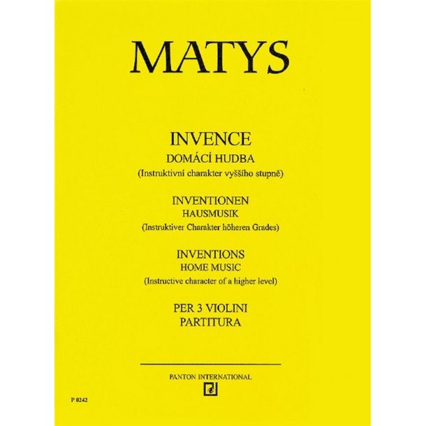 Inventions : Home Music. Instructive character of higher level