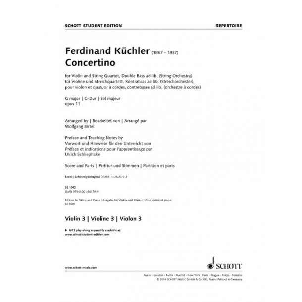 Concertino G-Dur Op. 11