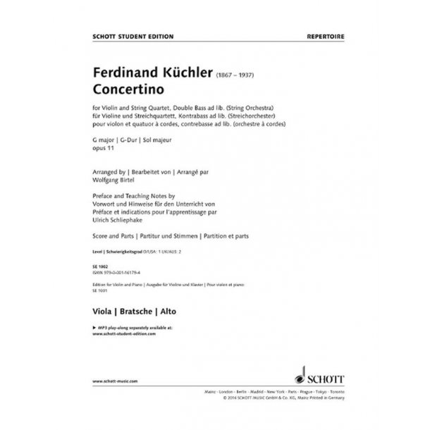 Concertino G-Dur Op. 11