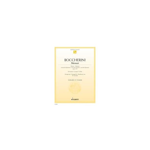 Minuet G major : from the Quintet op. 13/5