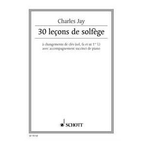 30 leçons de solfège : à changement dectes (sol, fa et ut 1ere)