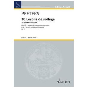 10 Leçons de solfège op. 96 : 10 Notenleerlessen