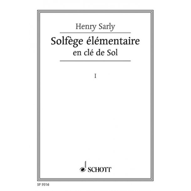 Solf&egrave;ge elementaire Vol. 1 : en cle de Sol