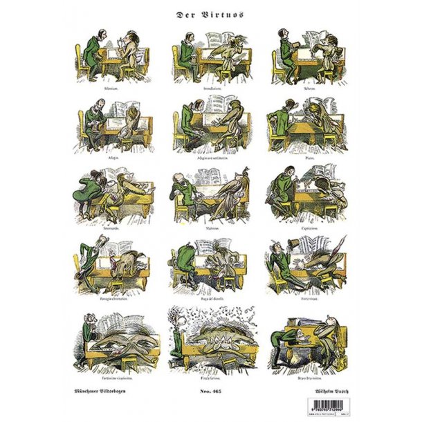 Der Virtuos : M&uuml;nchner Bilderbogen Nr. 465 (Poster A3)