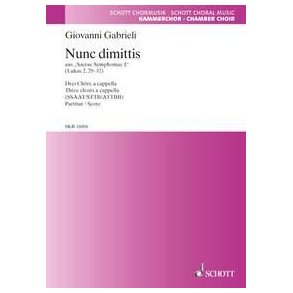 Sacrae Symphoniae I : Nunc dimittis (Lukas 2, 29-32)
