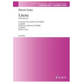 Litene : Ballade for 12-part mixed choir (SSSAAATTTBBB)