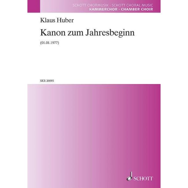 Kanon zum Jahresbeginn : Wenn eines Jahres Wirken abgeschlossen