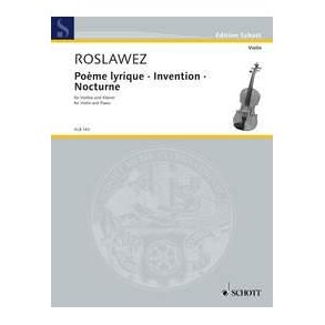 Poème lyrique · Invention · Nocturne : First Edition