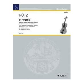 5 Poems : based on texts by Shakespeare, Petrarca, Majakowskij, Heine and Verlaine