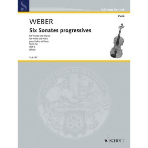 Six Sonates progressives WeV P.6 Heft 2 : for Violin and Piano