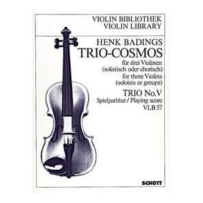 Trio-Cosmos Nr. 5 : Music for 3 Violins soloists / groups destined for the group-teaching and adapted to various methods