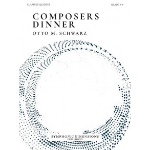 Composers Dinner : 3 Original Pieces for Clarinet Quartet