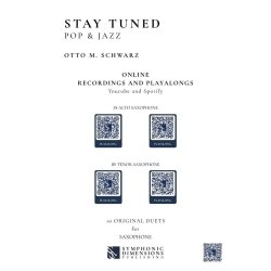 Stay Tuned - Pop & Jazz : 10 Original Duets for Saxophone (2 Eb Alto Saxophones or 2 Bb Tenor Saxophones