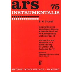 Bernhard Henrik Crusell: Introduction And Variations Op. 12 (Piano Score)