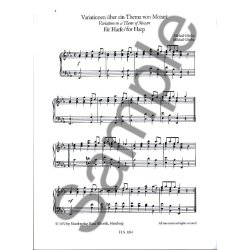 Michail Glinka: Mozart-Variationenen Fur Harfe