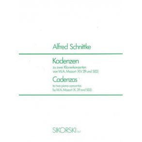 Alfred Schnittke: Kadenzen Zu 2 Klavierkonzerten Von W A Mozart (Kv 39 / Kv 503)
