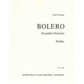 Curt Cremer: Bolero - Score