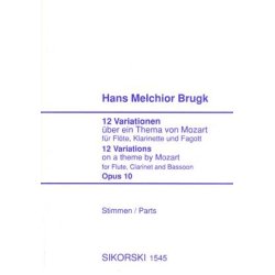 Hans Melchior Brugk: 12 Variations On A Theme Of Mozart Op.10