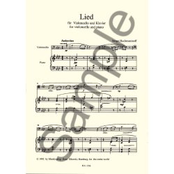 Sergei Rachmaninov: Lied (Cello/Piano)