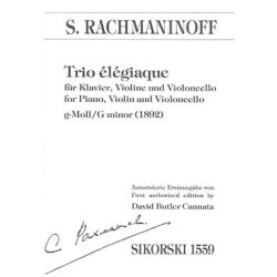 Sergei Rachmaninoff: Trio Elegiaque In G Minor