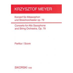 Meyer, Krysztof: Concerto Op 79 - Score